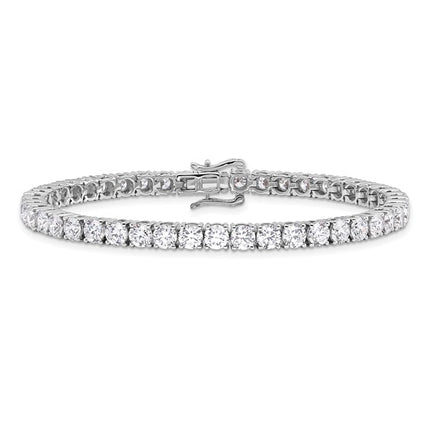 14K White Gold 11.65ctw Lab Grown Tennis Bracelet