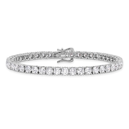 14K White Gold 11.65ctw Lab Grown Tennis Bracelet