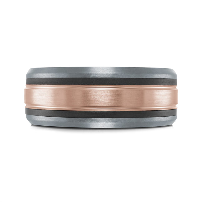 Simple Tantalum & Gold Wedding Ring