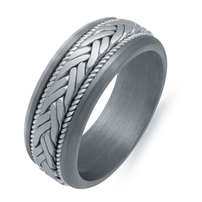 Braided Gold & Tantalum Wedding Ring
