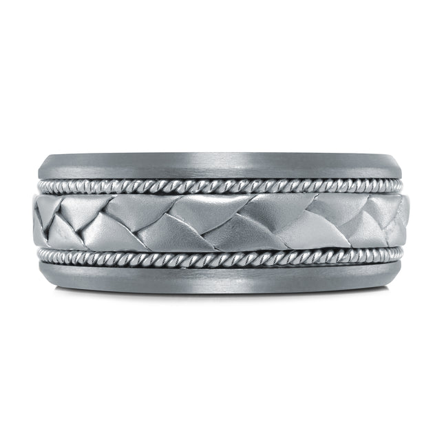 8.5 mm Braided Gold & Tantalum Wedding Ring