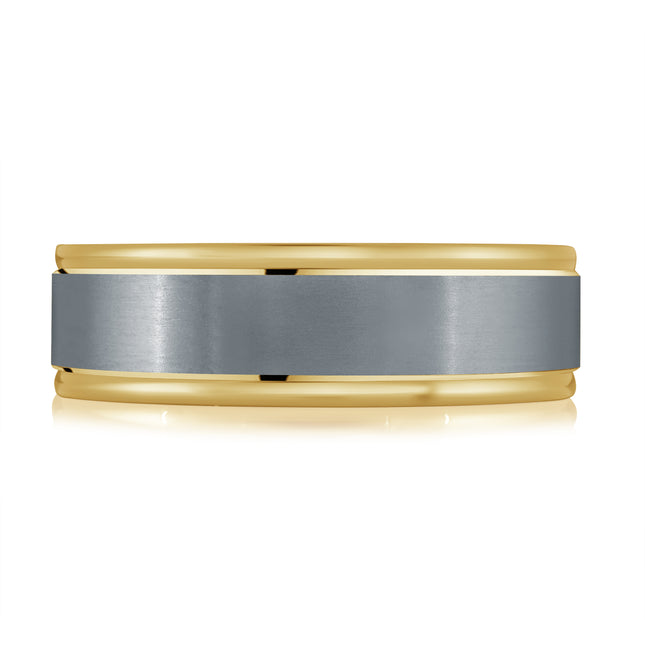 Classic Tantalum & Gold Wedding Ring
