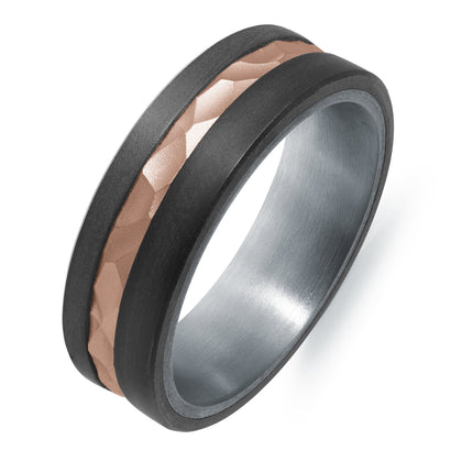 Carbon Fiber, Gold and Tantalum Ring