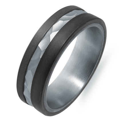 Carbon Fiber, Gold and Tantalum Ring