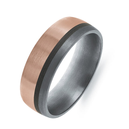 Classic 7MM Gold & Tantalum Band