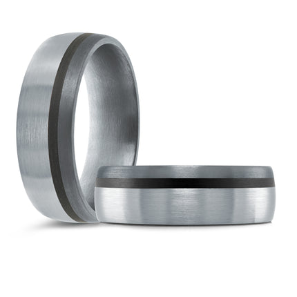 Classic 7MM Gold & Tantalum Band