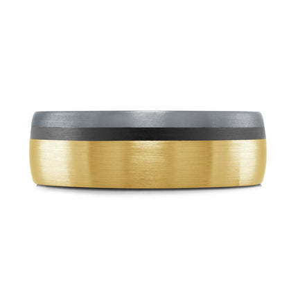 Classic 7MM Gold & Tantalum Band