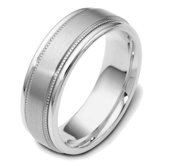 14Kt White Gold Classic Wedding Band
