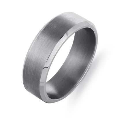 Tantalum 7MM Beveled Edge Band