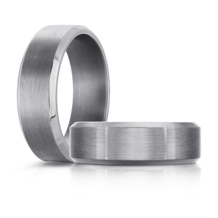 Tantalum 7MM Beveled Edge Band
