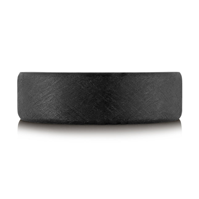 7MM Textured Black Tantalum Band