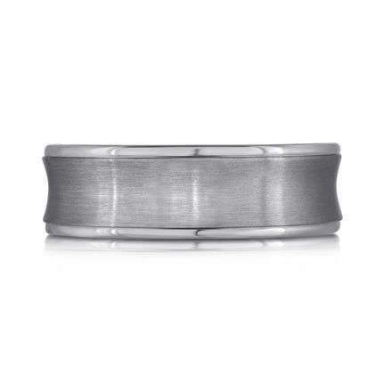 7MM Concave Tantalum Wedding Band