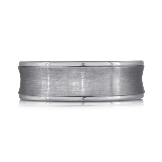 7MM Concave Tantalum Wedding Band