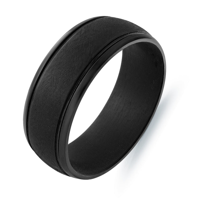 Black Tantalum 8MM Wedding Band