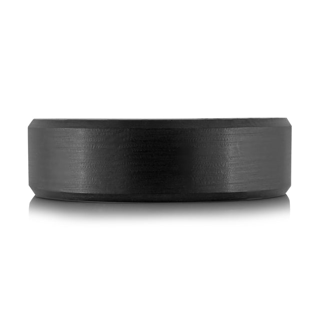 7MM Black Tantalum Wedding Band