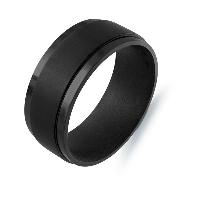 9MM Black Tantalum Classic Wedding Band