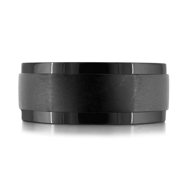 9MM Black Tantalum Classic Wedding Band