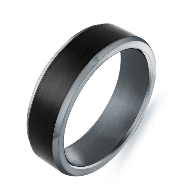 7MM Men’s Tantalum & Carbon Fiber Wedding Band