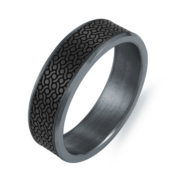 7MM Textured Carbon Fiber & Tantalum Band