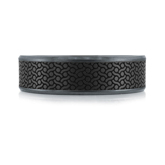 7MM Textured Carbon Fiber & Tantalum Band