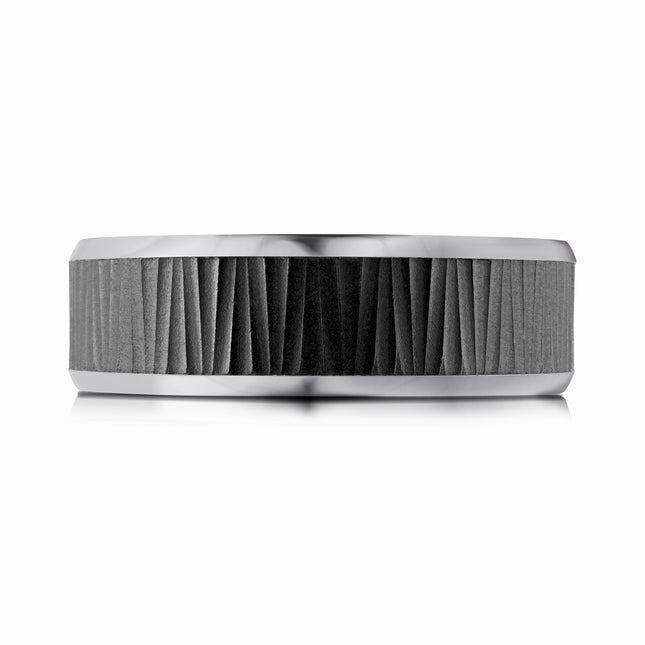 Grooved Carbon Fiber & Tantalum Band