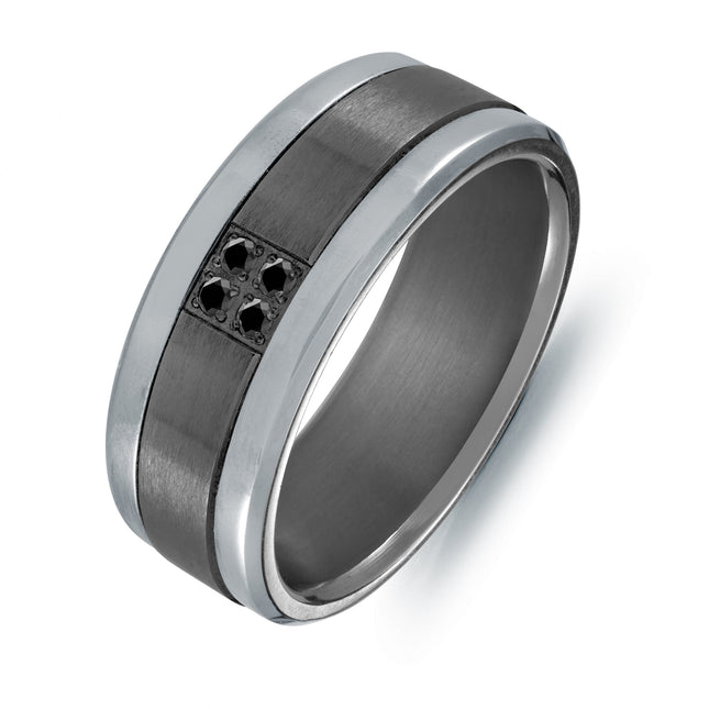 Diamond Tantalum & Titanium Band