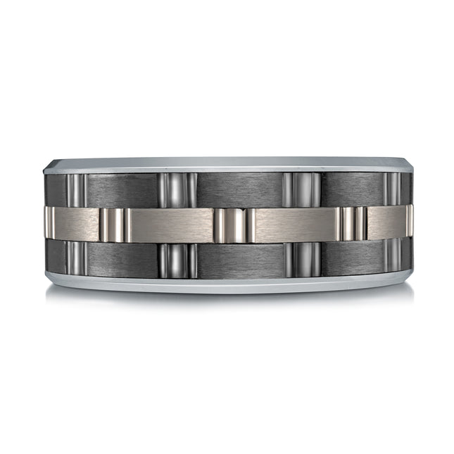 8MM Titanium & Tantalum Wedding Band
