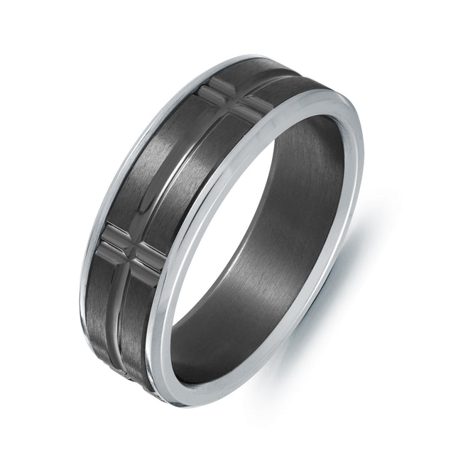 7MM Titanium & Tantalum Wedding Band