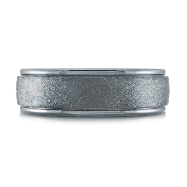 7MM Brushed Tantalum Wedding Band