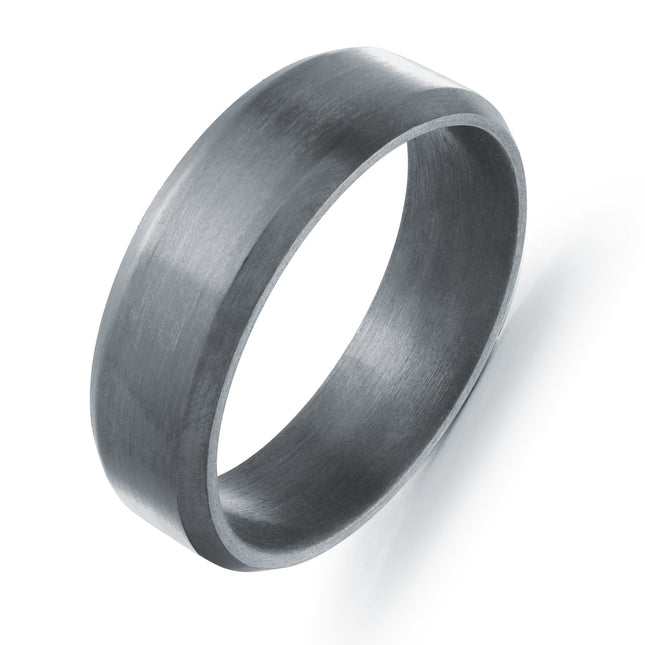6.5MM Beveled Tantalum Wedding Band