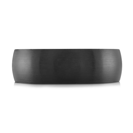 7mm Domed Black Tantalum Men’s Wedding Band