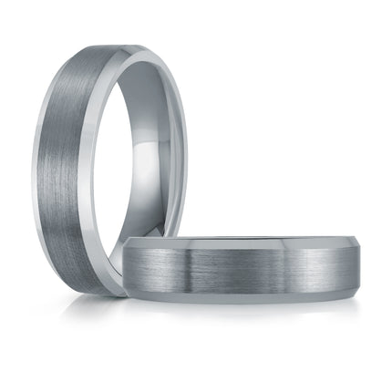 6mm Classic Beveled Tantalum Band