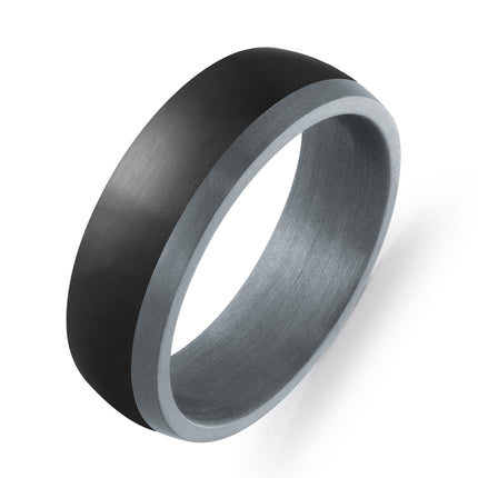 7mm Carbon Fiber & Tantalum Wedding Band