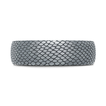 6.5mm Mesh Design Tantalum Wedding Band