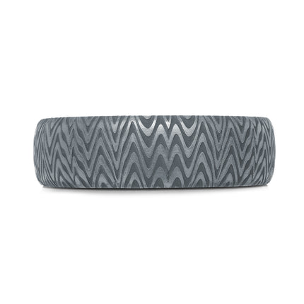 6.5mm ZigZag Tantalum Wedding Band
