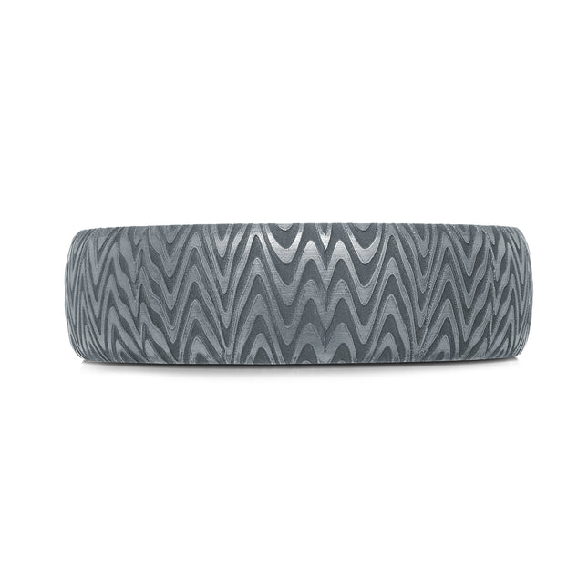 6.5mm ZigZag Tantalum Wedding Band