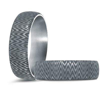 6.5mm ZigZag Tantalum Wedding Band