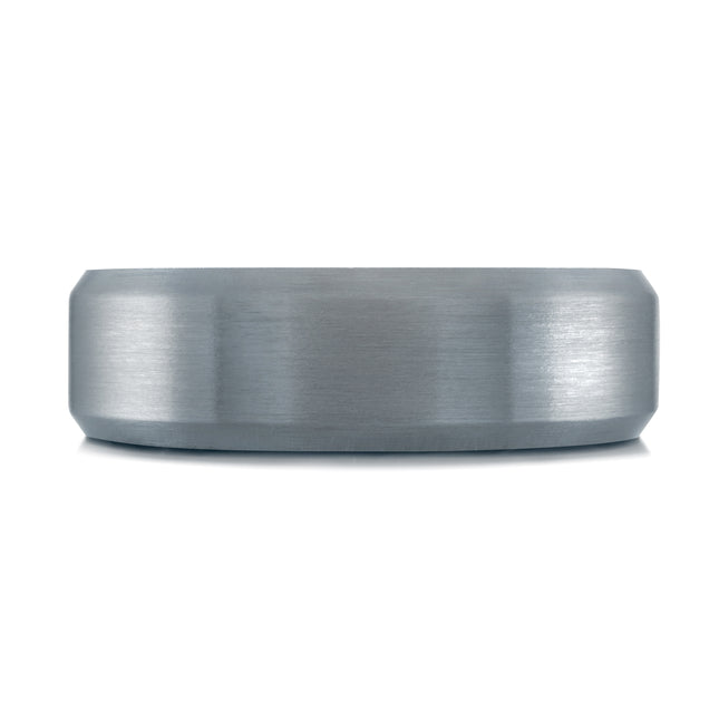6.5MM Beveled Tantalum Wedding Band
