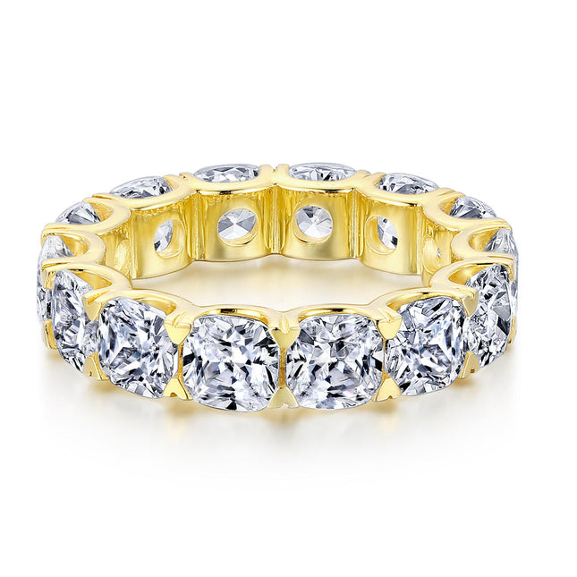 9.8 Ct Tw Cushion Cut Diamond Eternity Ring