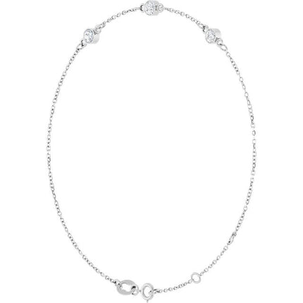 0.5 Ctw Lab-Grown Diamond Station Bracelet