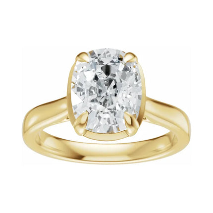 Elongated Cushion Engagement Ring