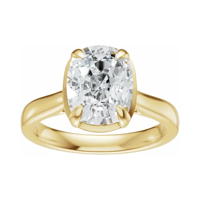 Elongated Cushion Engagement Ring