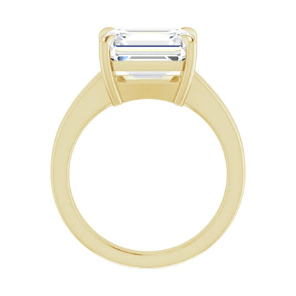 Emerald Cut East-to-West Engagement Ring