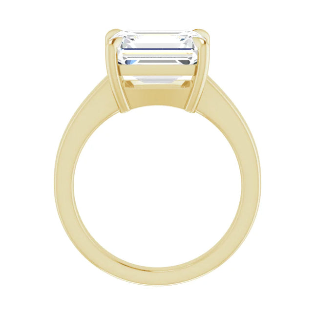 Emerald Cut East-to-West Engagement Ring