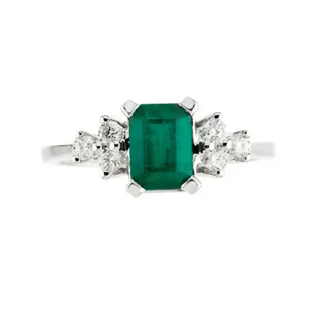 Emerald & Diamond Ring