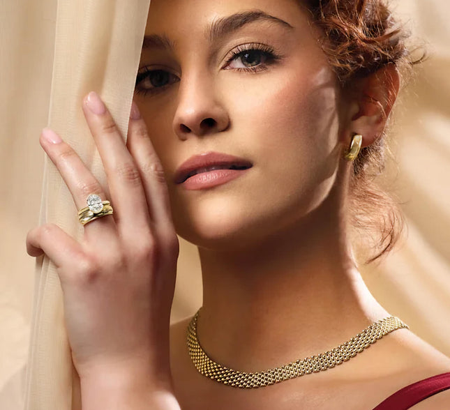 Lightweight Hollow Gold Hoop Earrings