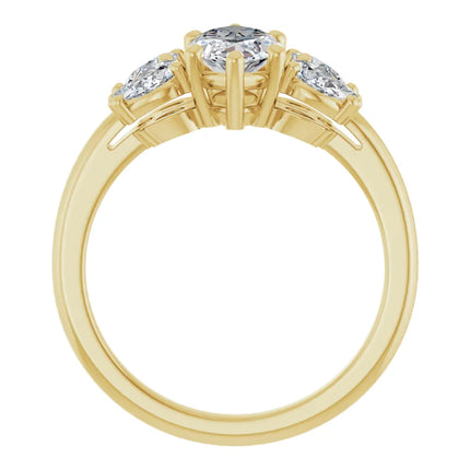 Marquise Diamond Accent Engagement Ring
