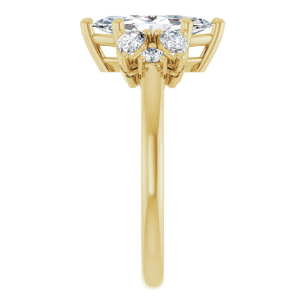 Marquise Diamond Accent Engagement Ring