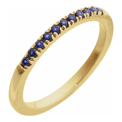 14K Birthstone Stackable Ring