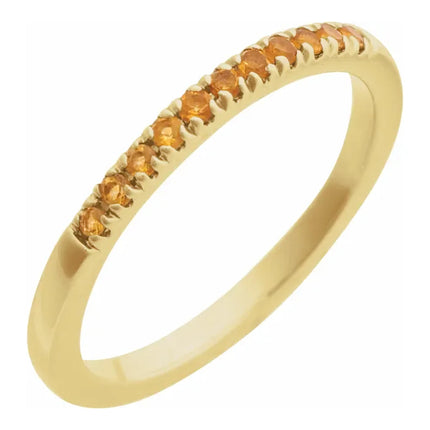 14K Birthstone Stackable Ring